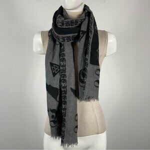 ❤️ Wilfred free wool Stylish Gray and Black Patterned Scarf OS